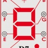 D7 (6SCD7) Sedmisegmentový LED displej