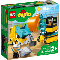 LEGO DUPLO Town 10931 Náklaďák a pásový bagr