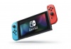 Nintendo Switch console with neon red&blue Joy-Con