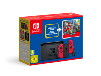 Nintendo Switch(Red)+Super Mario Odyssey DL bundle