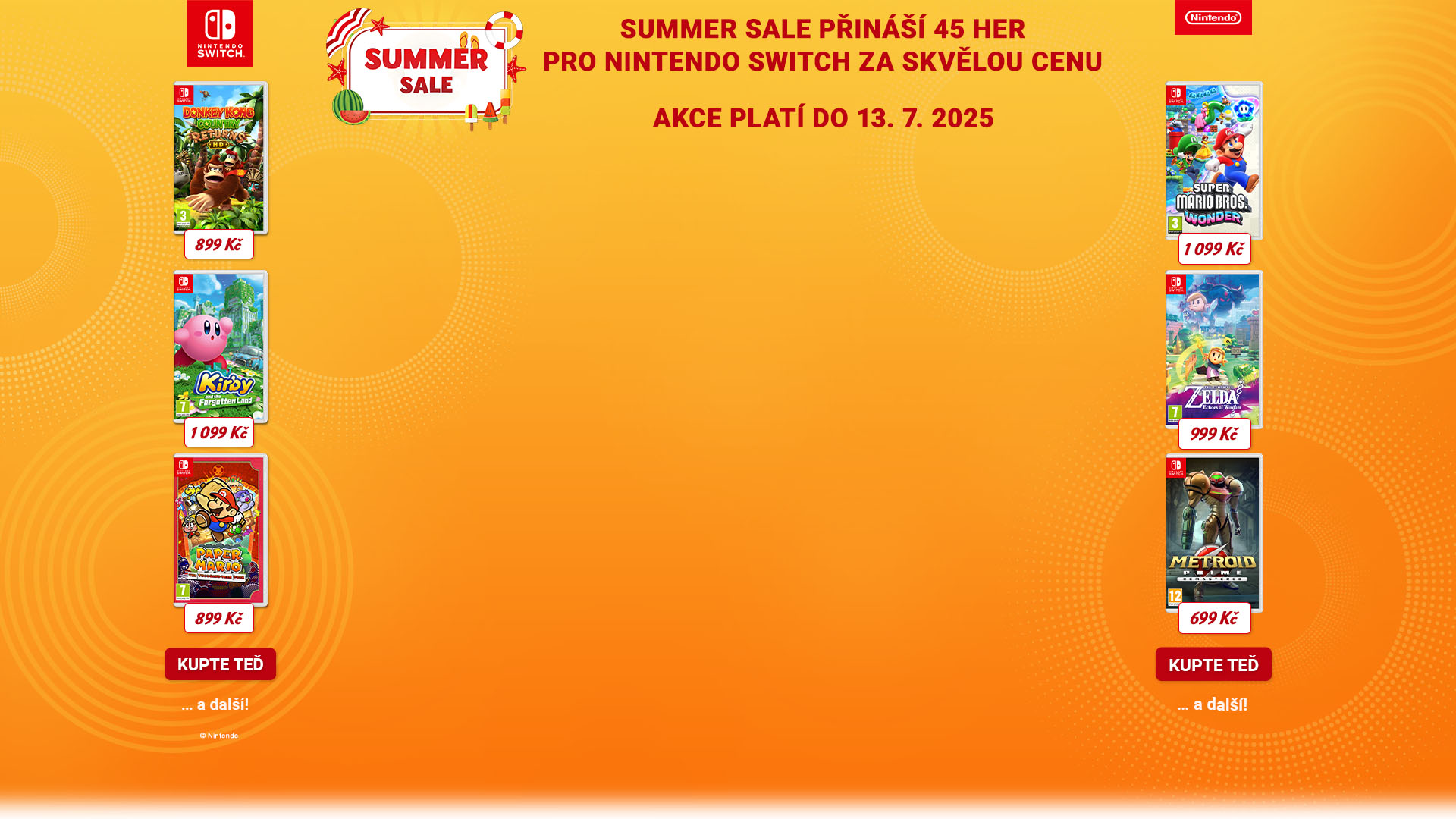 SHOPSYS.GAMEHOUSE Nintendo Summer Sale 2025